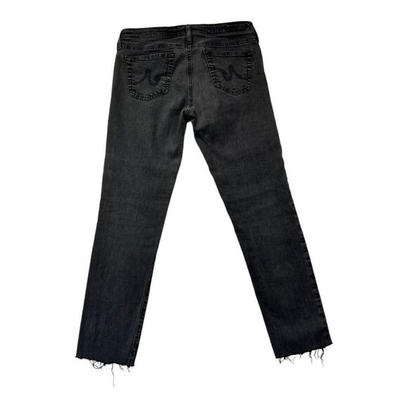 AG Adriano Goldschmied Jeans Women's Size 28 R Black The Stevie Slim Straight - Picture 3 of 11